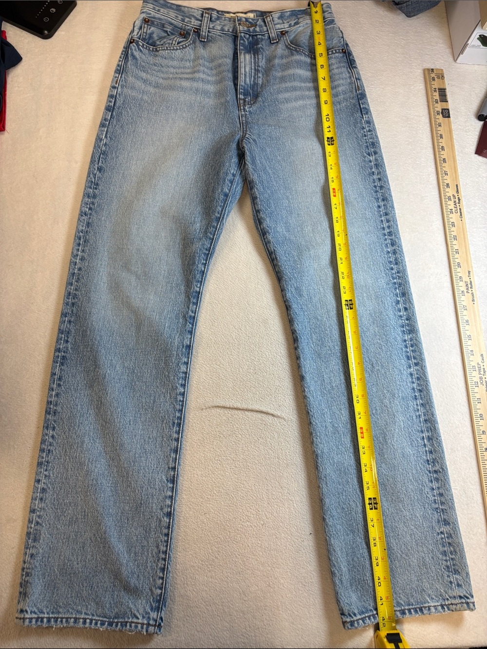 Madewell Men's Straight-Leg Jeans in Light Blue Denim